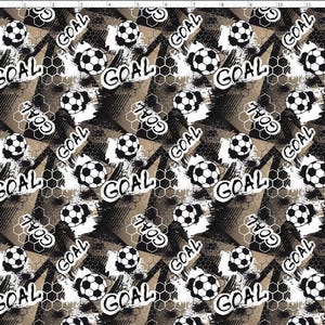 SOC11 - Sport Fabric, Soccer Ball Fabric By the yard, Custom Printed Fabric