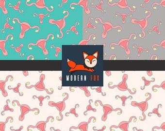 Ovarian Cancer Awareness Fabric, Teal Ribbon Awareness, Green Ribbon, Cervical Cancer Awareness, Uterus symbol, Custom Print Fabric (AWAR22)
