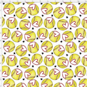 Sport Fabric, Softball Fabric, Custom Printed Fabric By the Yard (SFB8)
