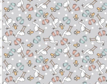 NICU18 - Baby Shower, Newborn, NICU Awareness Fabric, Preemie Awareness, baby Feet Fabric, Custom Print Fabric
