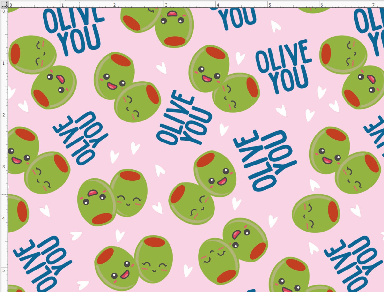 Olive Fabric Olive You Custom Printed Fabric by the Yard Etsy