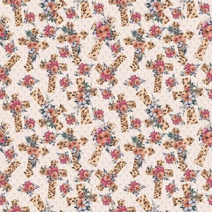 Christian Religion Easter fabric, Jesus Christ Fabric, Cross Fabric, Custom Printed Fabric By The Yard (CRS1)