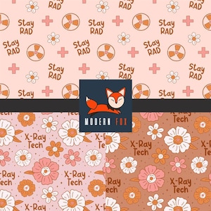 MED61 - STAY RAD, X-Ray TECH, Nurse, Healthcare, Radiology Tech Medical Fabric, Health Care Fabric, Custom Printed Fabric