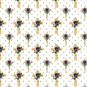 Christian Religion Easter fabric, Jesus Christ Fabric, Cross Fabric, Custom Printed Fabric By The Yard (CRS2)
