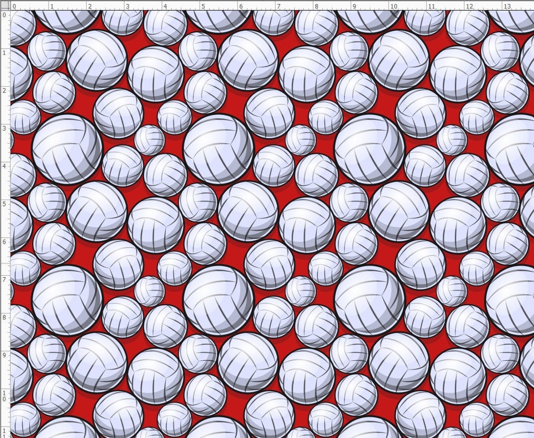 Sport Fabric Volleyball Fabric by the Yard Custom Printed Etsy