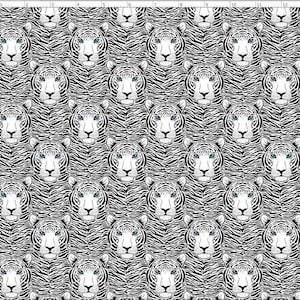 Tiger Fabric, Wild animal Fabric, Custom Printed Fabric By the yard (TIG1)