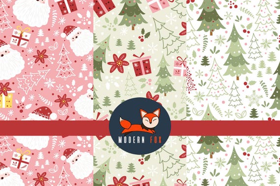 Holiday Christmas Fabric, Winter Fabric, Pink Christmas Fabric, Custom Printed Fabric (WNT256)