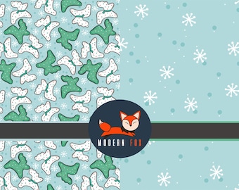 Christmas Cookies Fabric, Cookies and Milk Fabric, Cookies For Santa Fabric, Vintage Christmas Fabric By The Yard (WNT243)