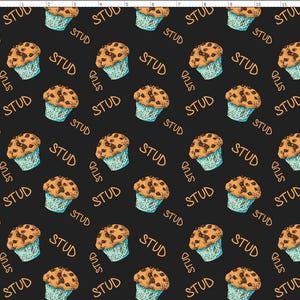 MUF1 - STUD Muffin Fabric, Custom Printed Fabric By The Yard