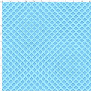 Waffle Fabric, Ice Cream Fabric, Breakfast Fabric, Chocolate Fabric (WFL2) BLUE