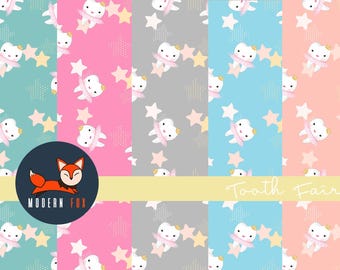 Tooth Fairy Fabric, Health Care Fabric, teeth tooth Fabric, Dentistry Fabric, Custom Printed Fabric (TFARY1)