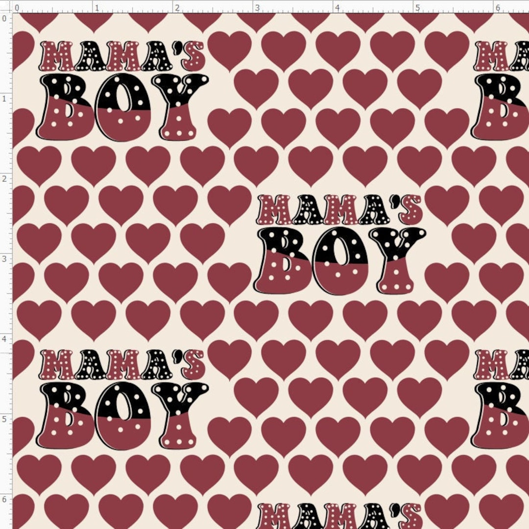 Mama's Boy Fabric, Mama Fabric, MOM Fabric, Custom Print Fabric, Fabric