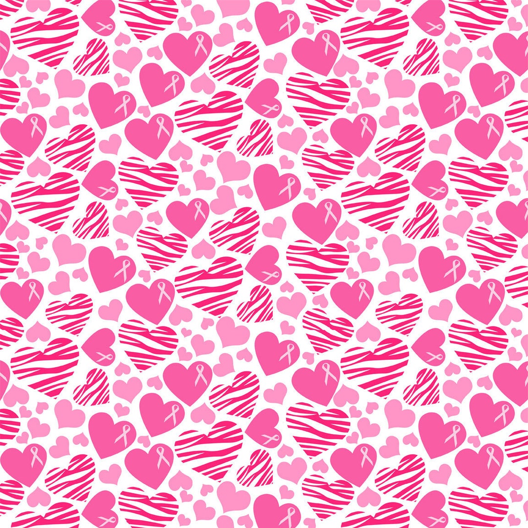 Pink Zebra Breast Cancer Awareness Fabric, Breast Cancer Fabric by the ...