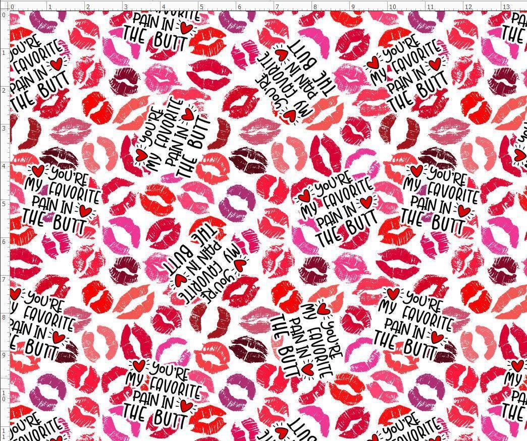 Red Lips on Butt: Bold & Unapologetic