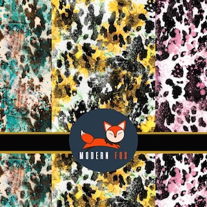 Cowhide Fabric,  Cowboy Fabric , Southwestern Fabric, Turquoise Fabric, Cowhide, Sunflower Fabric, Custom Print Fabric (APR15)