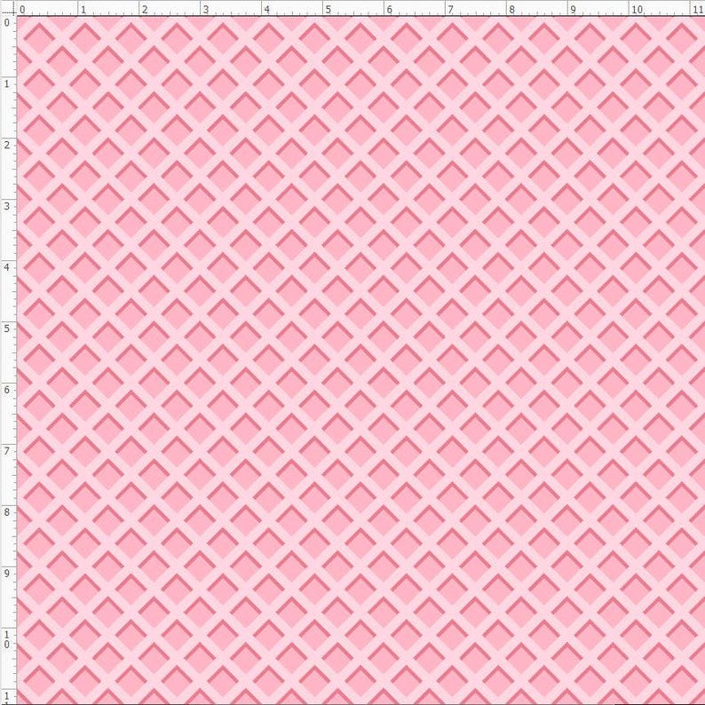Waffle Fabric, Ice Cream Fabric, Breakfast Fabric, Chocolate Fabric (WFL2) PINK