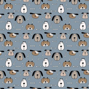 Cute Animal Fabric, Cute Dog Fabric, Cute Cat Fabric, Custom Printed Fabric (DG10)