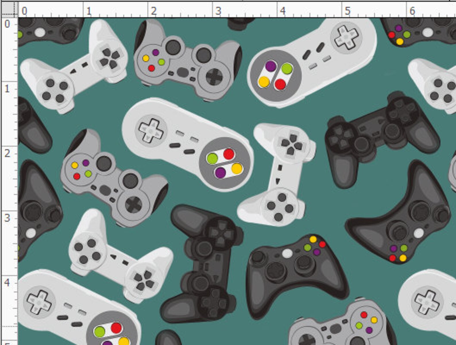VDO Game Fabric Game controller Fabric By the yard Game Etsy