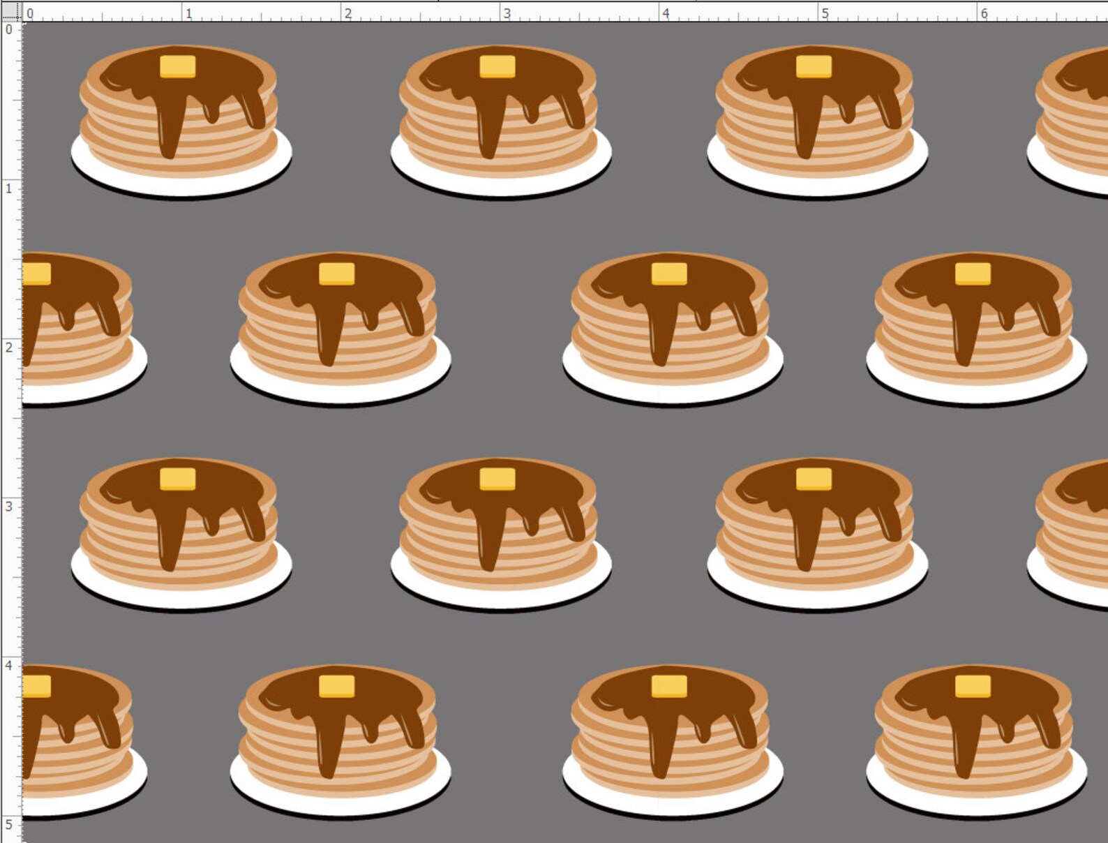 Pancake Sweets Pattern Fabric Pancake Fabric Breakfast - Etsy