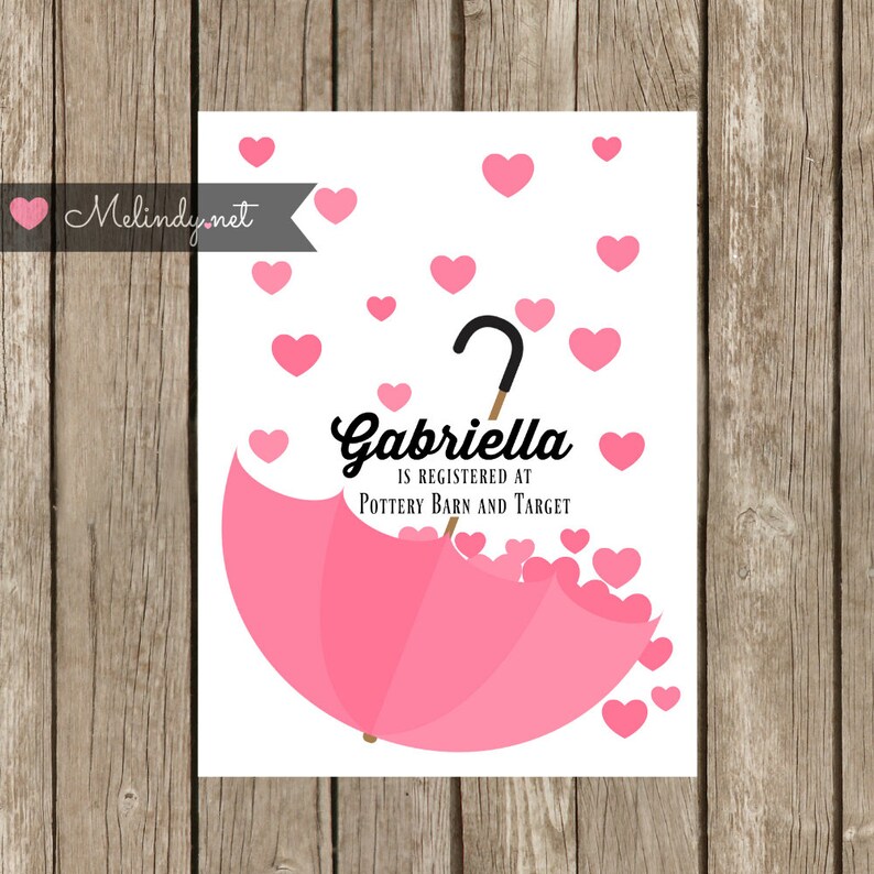 Bridal Shower Showered With Love Hearts and Etsy