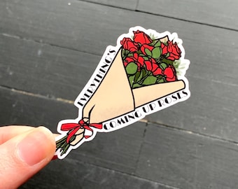 Everything's Coming up Roses // Waterproof Vinyl Die Cut Broadway Theatre Sticker