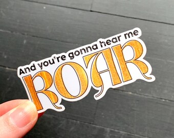 Roar // Waterproof Vinyl Die Cut Broadway Theatre Sticker