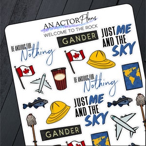 Welcome to the Rock // Broadway Theatre Planner Bullet Journal Doodle Sticker Sheet