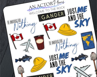 Welcome to the Rock // Broadway Theatre Planner Bullet Journal Doodle Sticker Sheet