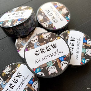 Backstage Crew // Washi Tape// Stage Manager // Light Sound Costume Prop Set Designer // Cute Kawaii Cat // Theatre Broadway Gift