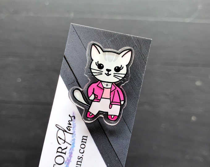 Regina George // Broadway Acrylic Cat Pin // Theatre Kid Gift, Musical Theater, Acteur, Actrice, Regisseur, Leraar