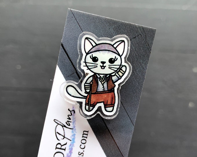 Crutchie // Acrylic Cat Pin // Theatre Kid Gift, Broadway, Musical Theatre, Actor, Actress, Fansie