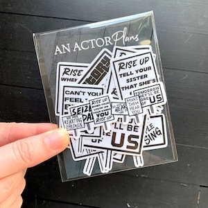 Revolution Signs // Waterproof Vinyl Broadway Protest Sticker Pack
