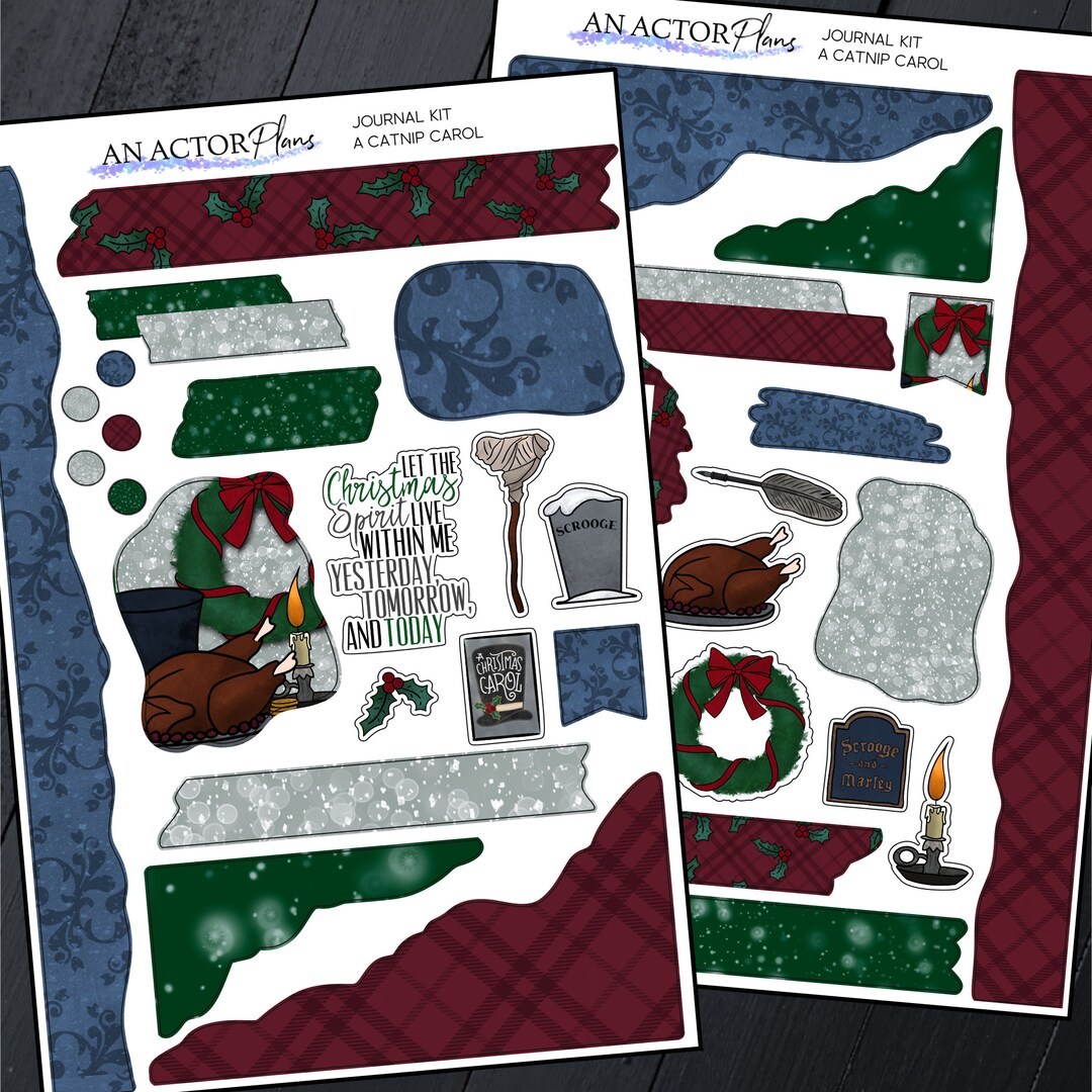 A Christmas Carol // Journal Sticker Kit // Broadway Theatre // for ...