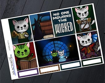 LICKED Act II // Planner Sticker Weekly Mini Kit // Theatre Broadway // Vertical 1.5" Columns