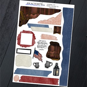 Raise a Glass to Freedom // Journal Sticker Kit // Broadway Theatre ...