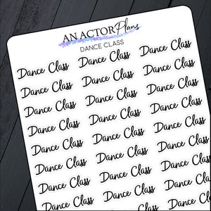 Dance Class - Theater Sticker Sheet