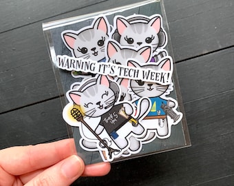 Tech Crew - Waterproof Vinyl Broadway Theatre Sticker Pack
