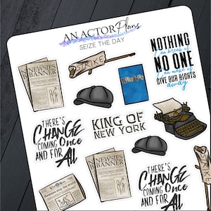 Sieze The Day // Broadway Theatre Planner Bullet Journal Doodle Sticker Sheet