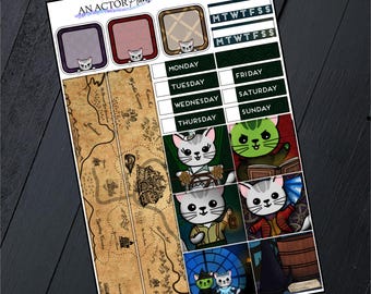 LICKED Act II // Hobonichi Cousin Planner Weekly Mini Kit // Broadway // Vertical 1.3" Columns