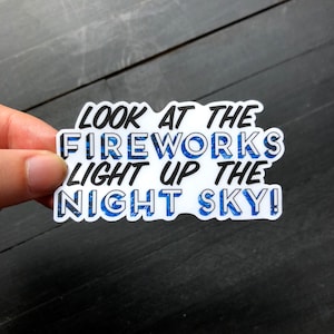 Fireworks - Theater Die Cut Sticker