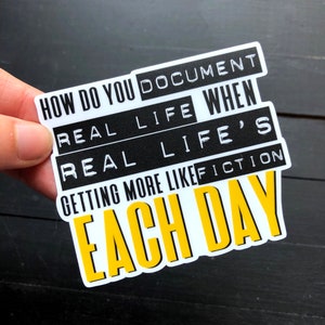 Document Real Life - Theater Die Cut Sticker