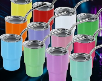 Custom Engraved 3oz Mini Tumbler Shot Glasses