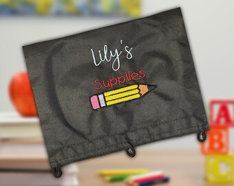 Custom Embroidered Pencil Pouch