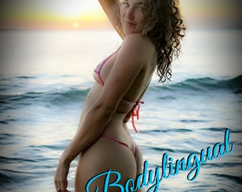 Seductive 2pc Thong Bikini Set, Reversible, Adjustable, Swimwear, Dance Wear, Custom, Sexy