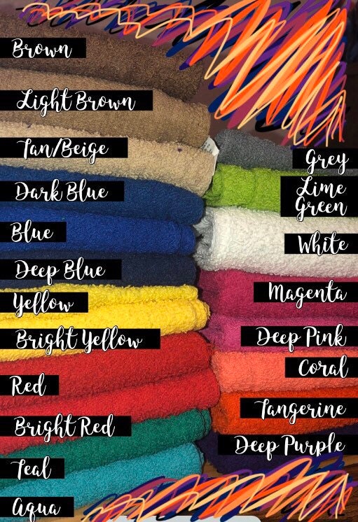 Custom Embroidery Wash Cloths & Personalization Etsy