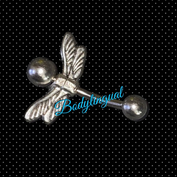 Maddie’s Dragonfly, Belly Ring, Barbell