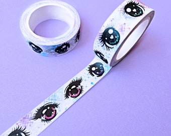 Kawaii Shojo Anime Eye Washi Tape 1.5cm