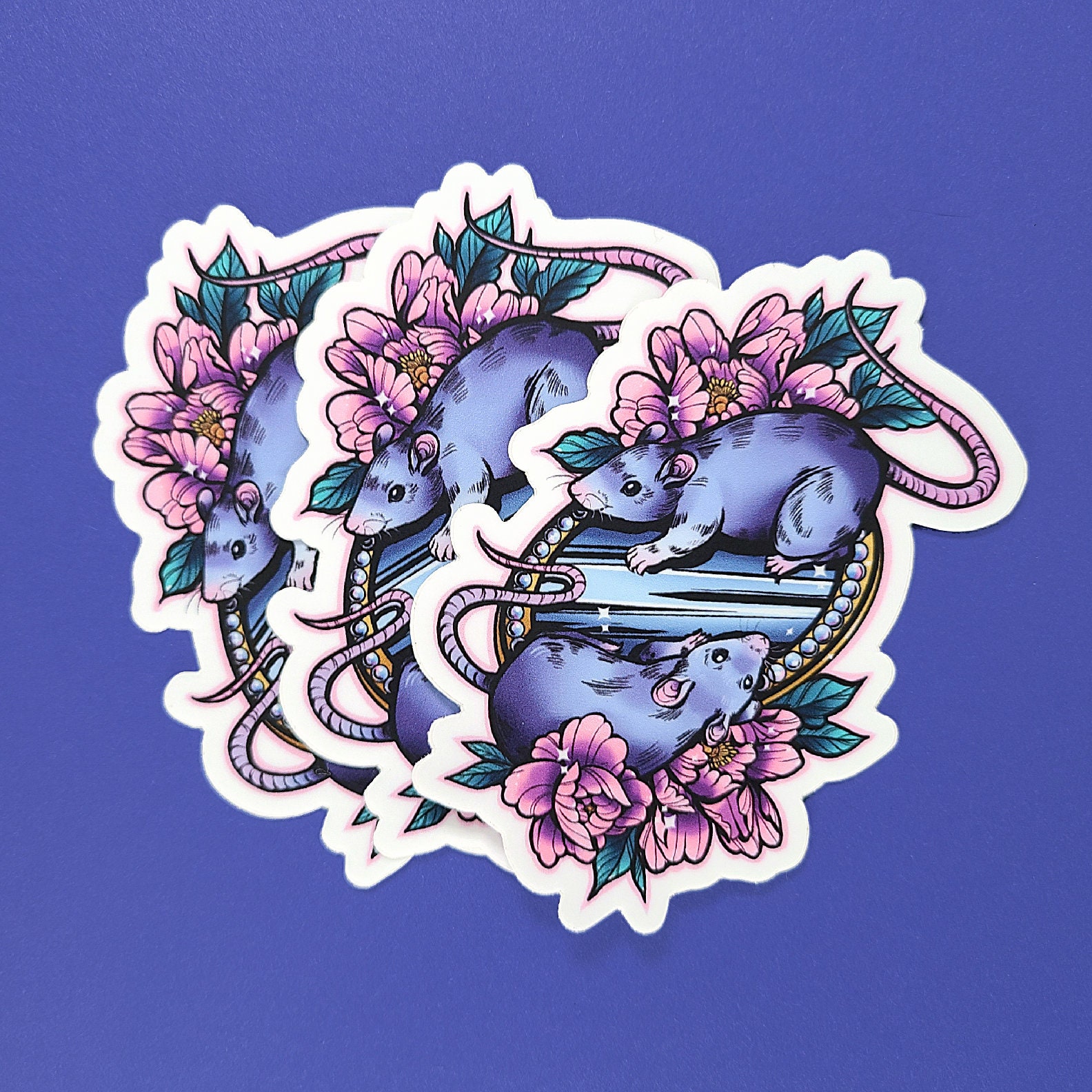 Sticker Rata Peluche Cute Rats Vinyl Sticker - Etsy