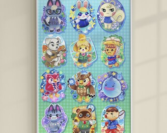 Animal Crossing villager fan art 11" x 17" Poster