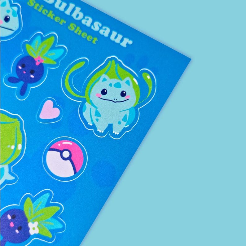 Lil Bulbasaur Sticker Sheet - Etsy